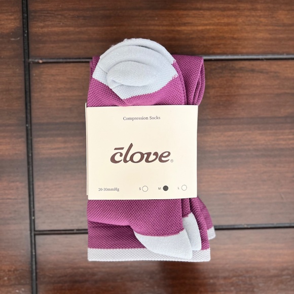 Clove Compression Socks 20-30mmHg Plum Amethyst - Picture 1 of 6